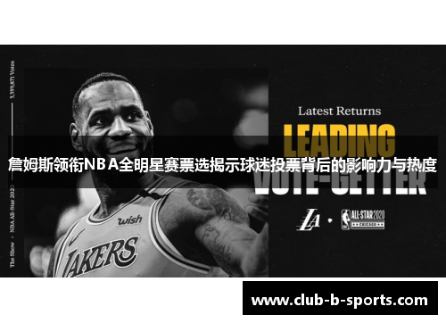 詹姆斯领衔NBA全明星赛票选揭示球迷投票背后的影响力与热度 詹姆斯领衔NBA全明星赛票选揭示球迷投票背后的影响力与热度